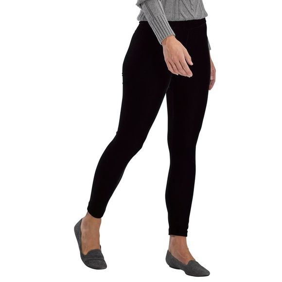 HUE Womens Velvet Leggings Small - Picture 2 of 2